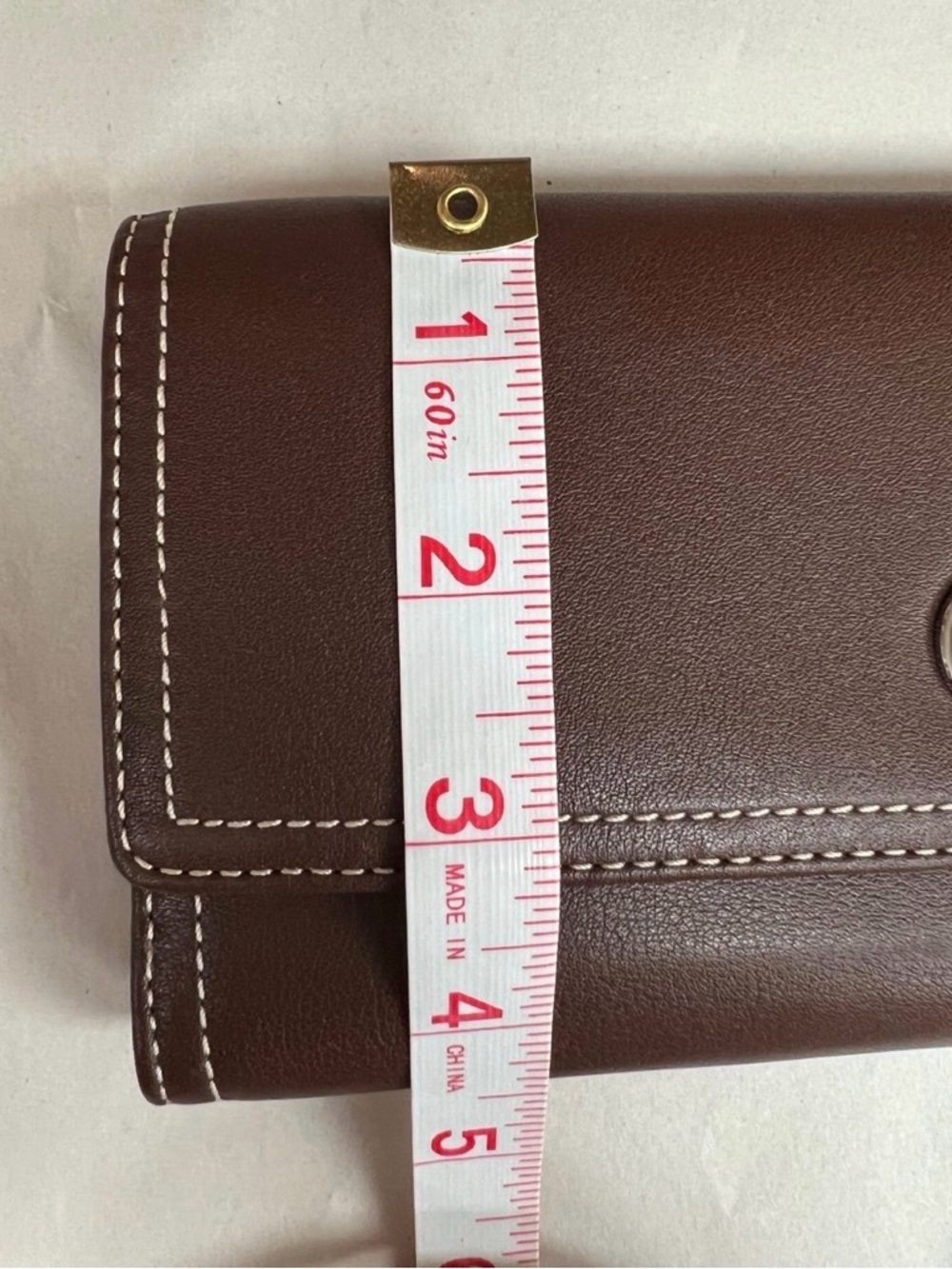 Coach Brown Leather Zip-Around Wallet Clutch Organizer - Picture 3 of 12